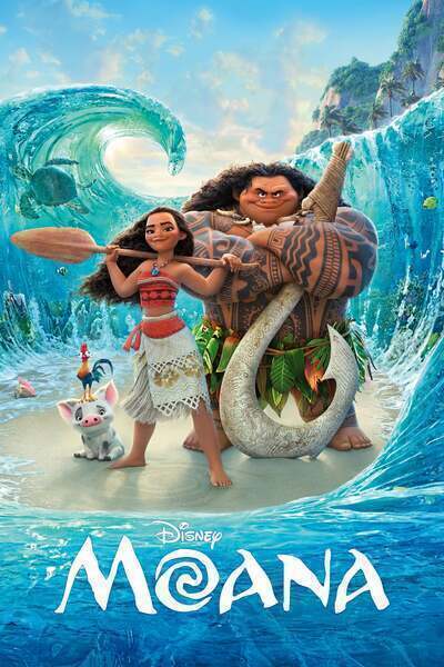 Moana Hindi Dubbed Movie Poster (2016)
