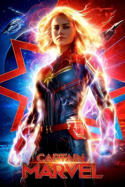 Captain Marvel Hindi Dubbed Movie Poster (2019)