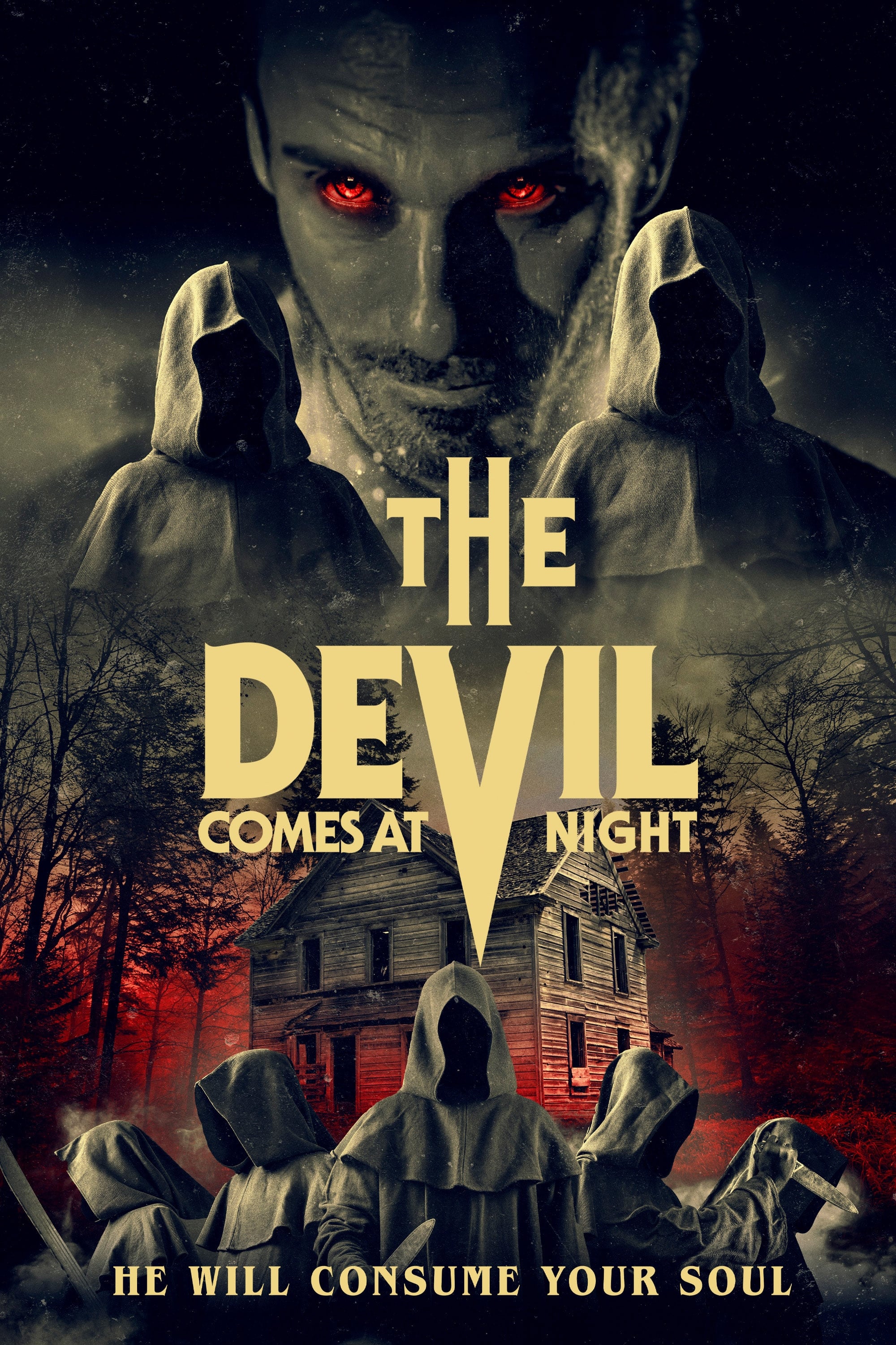 The Devil Comes at Night Hindi Dubbed Movie Poster (2023)