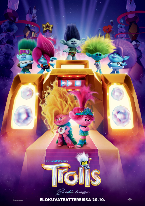 Trolls Band Together Hindi Dubbed Movie Poster (2023)