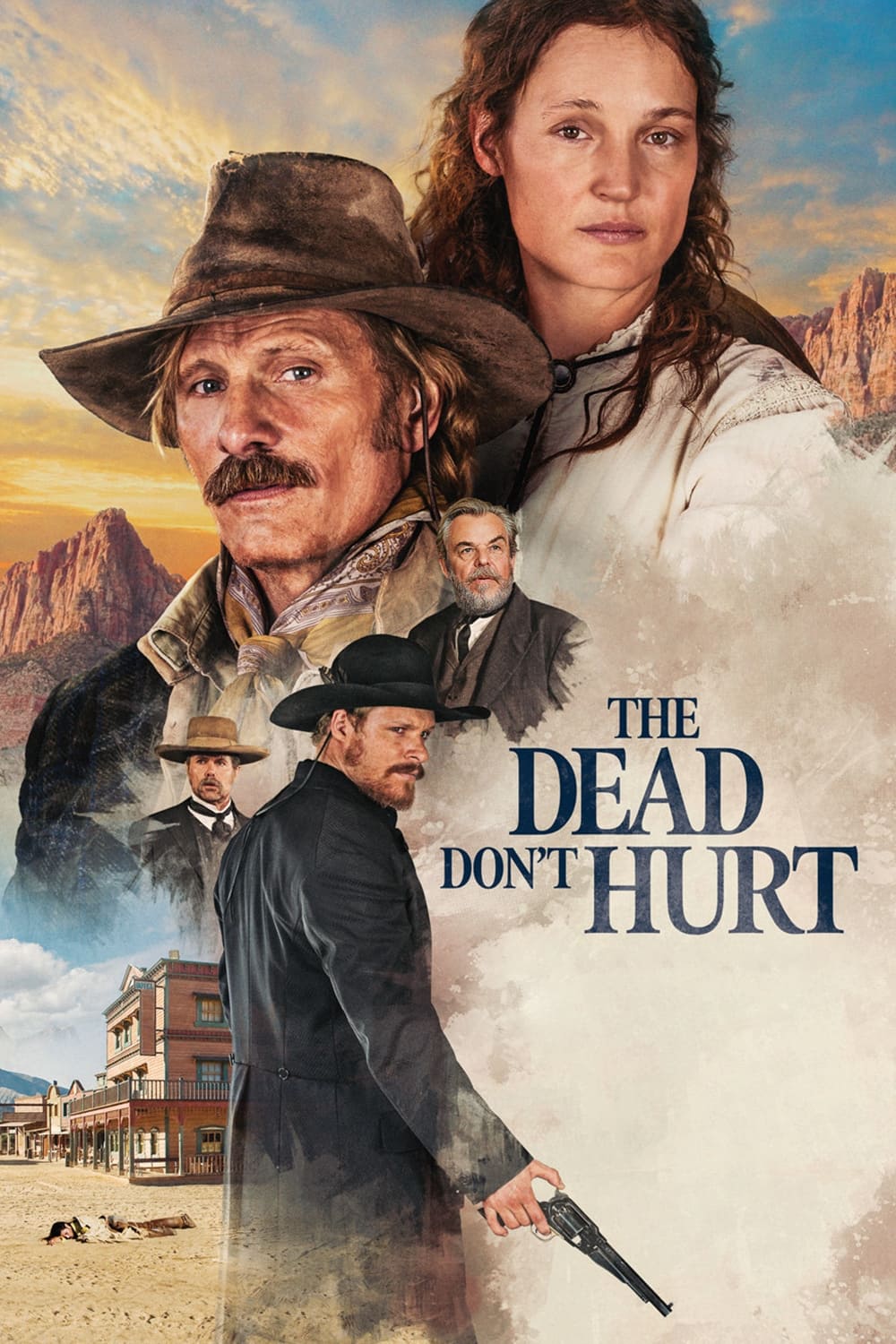 The Dead Don't Hurt Hindi Dubbed Movie Poster (2024)