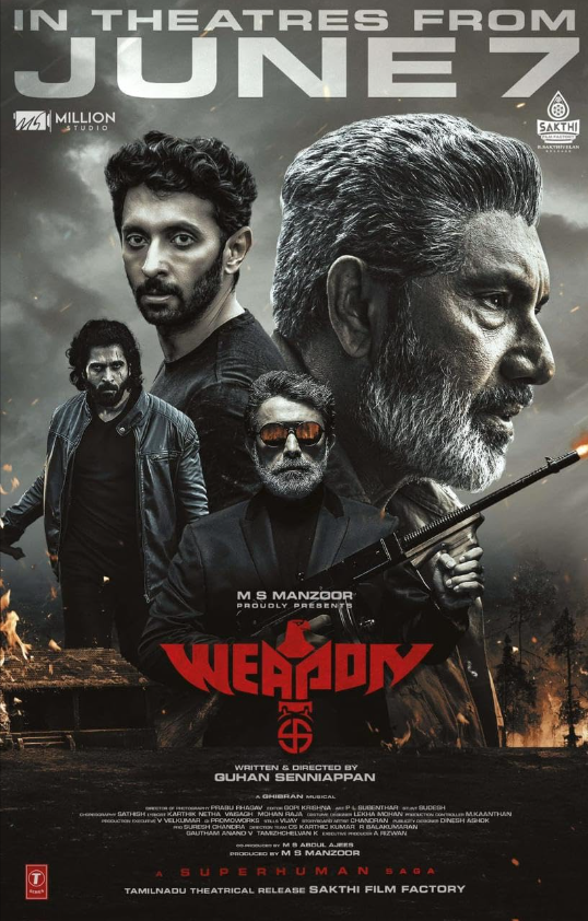 Weapon Hindi Dubbed Movie Poster (2024)