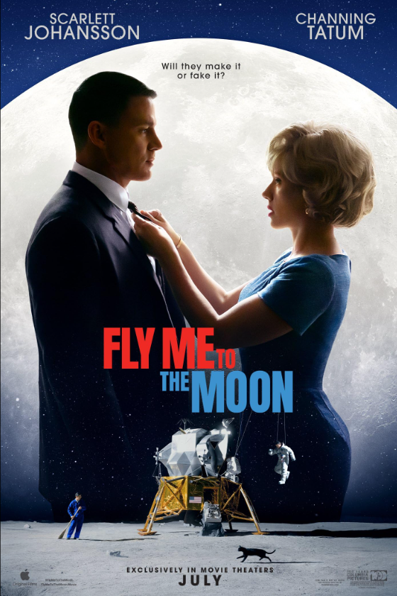 Fly Me to the Moon Hindi Dubbed Movie Poster (2024)