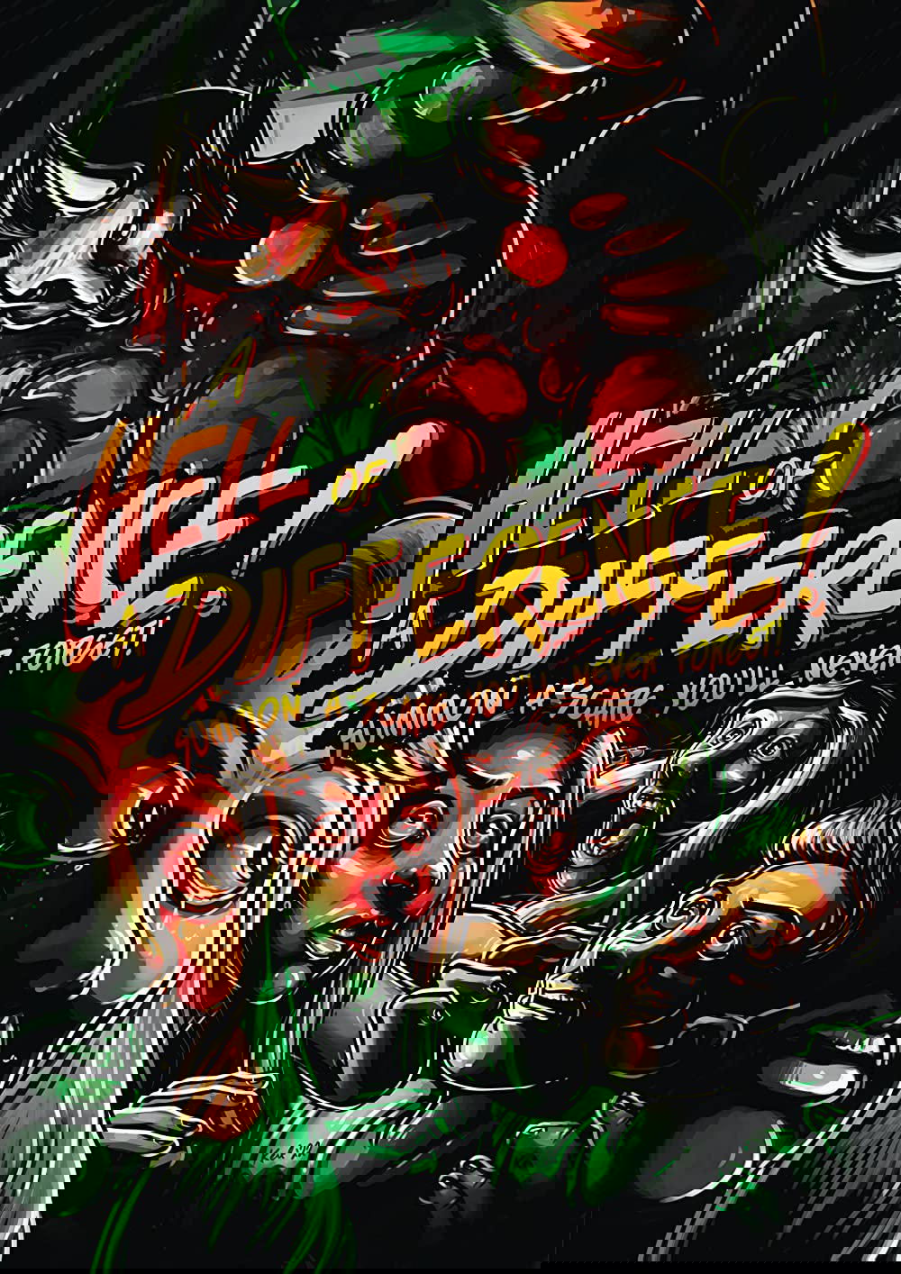 A Hell of a Difference Hindi Dubbed Movie Poster (2024)