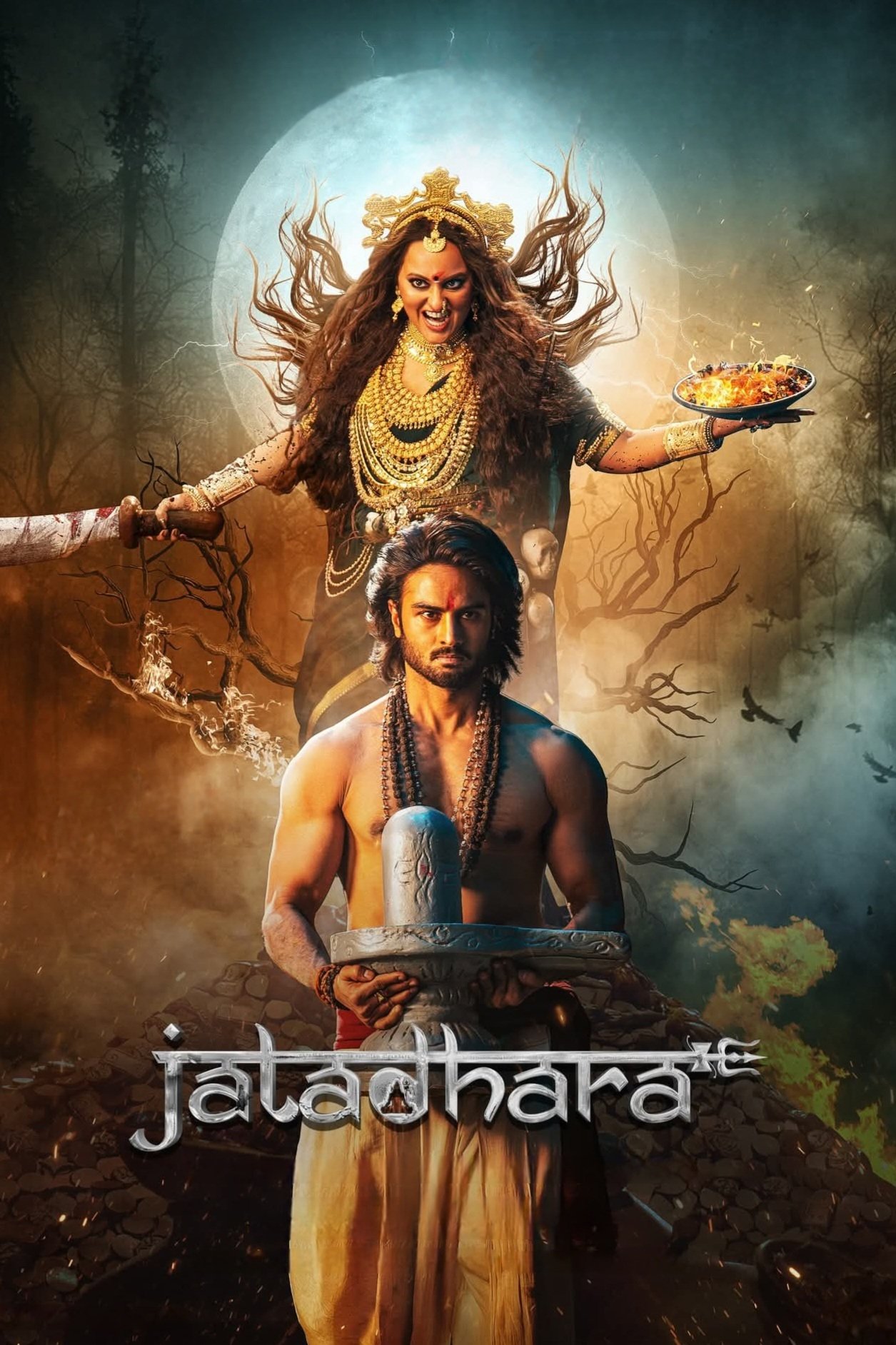 Jatadhara Hindi Dubbed Movie Poster (2025)