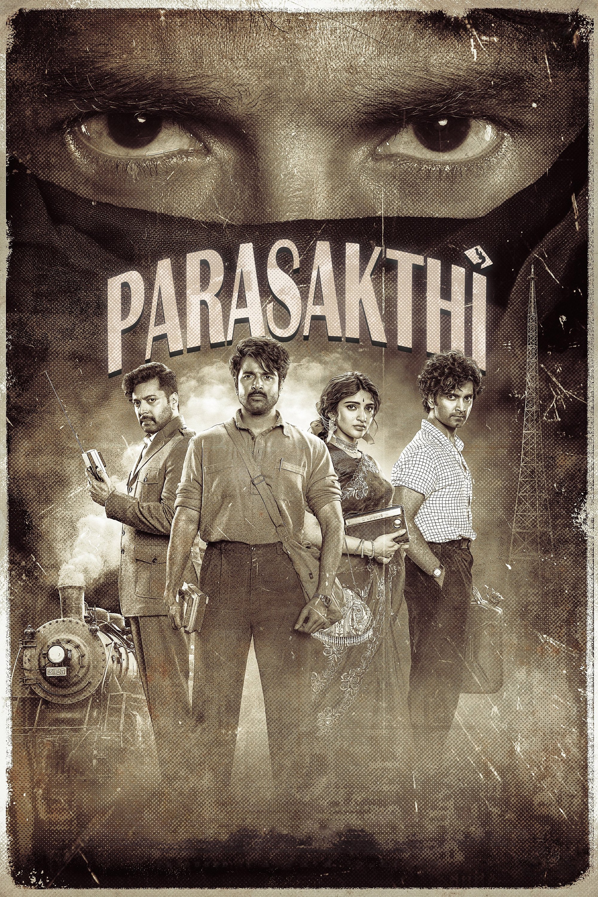 Parasakthi Hindi Dubbed Movie Poster (2026)